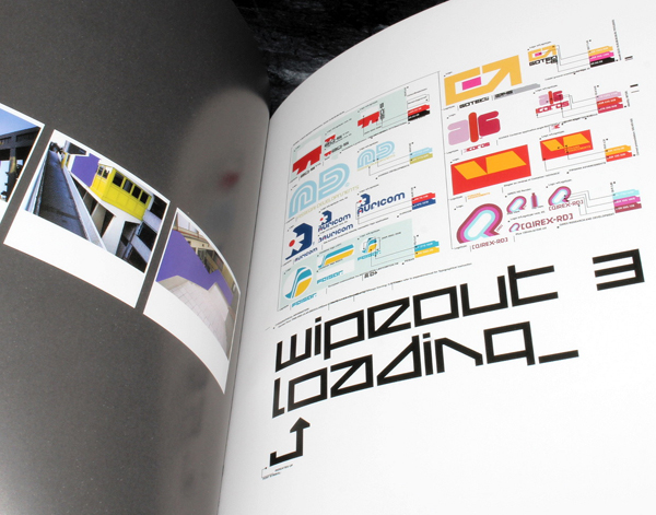 Preview of Warp10 and Wipeout game images. The Designers Republic, 1996