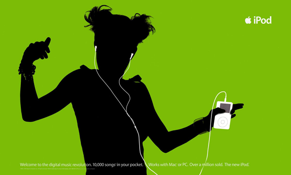 iPod Silhouette print ads, TBWA/Chiat/Day, 2004