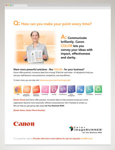 HTML Email effort created for the Canon USA "RUN" Campaign