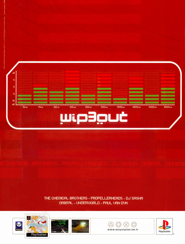 Wipeout game poster, 1996