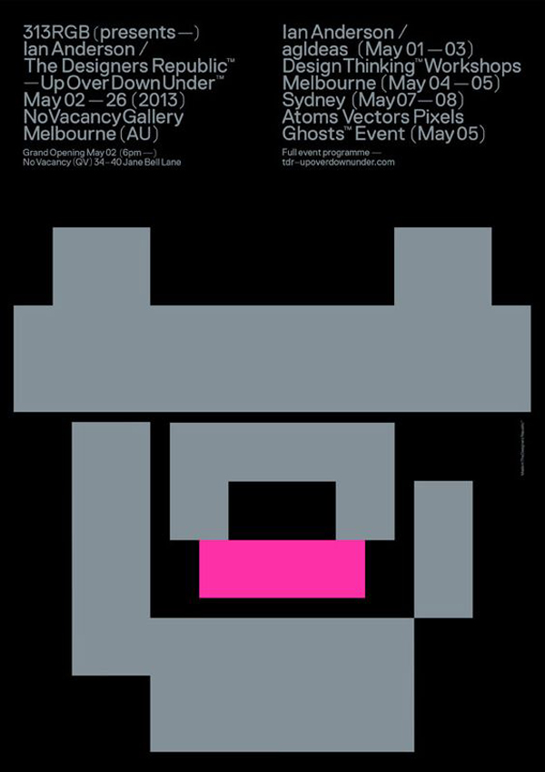 Gallery Exhibition poster, No Vacancy Gallery, Melbourne, 2013