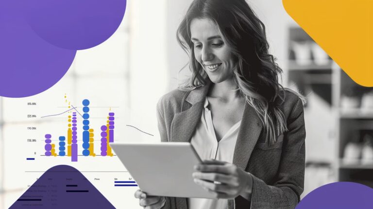 B2B CMO reviewing positive results from improved sales content.