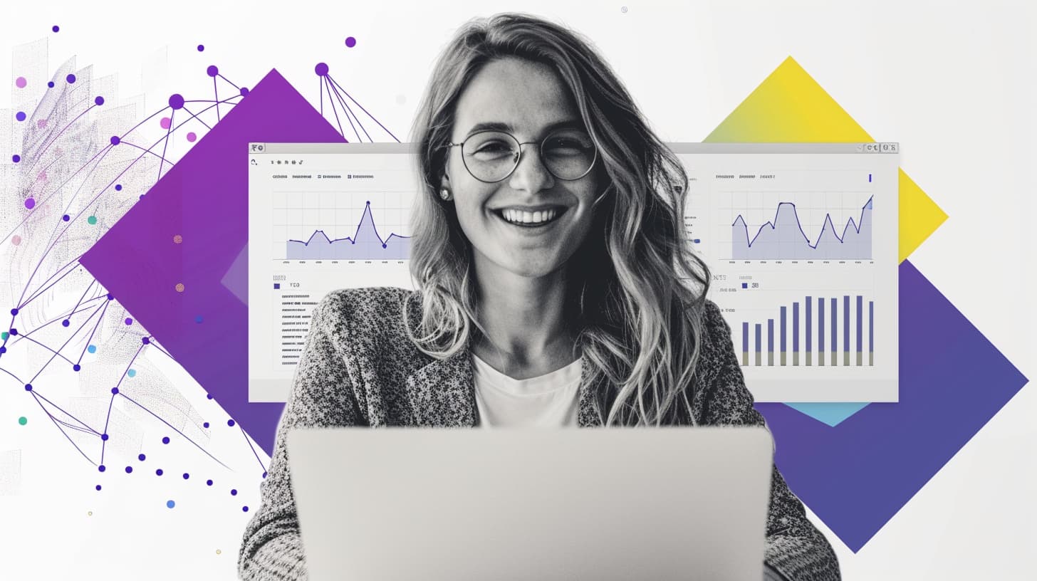 Team reviewing success of B2B content marketing strategy.