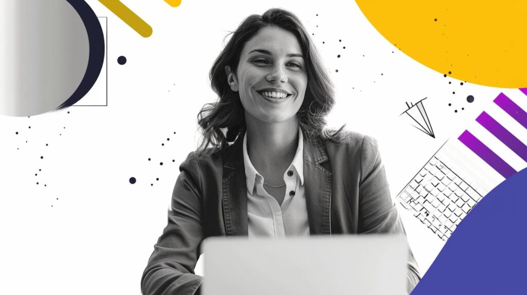 B2B marketer incorporating visuals into website pages.