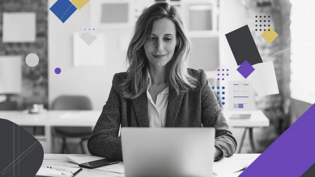 Marketer working hard on a B2B value proposition draft.