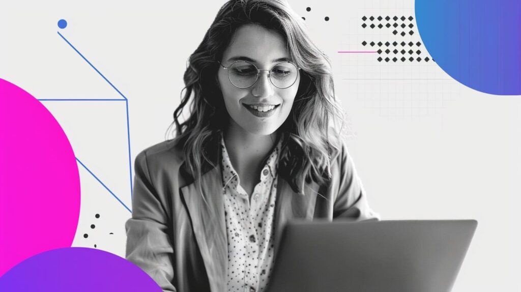 Marketer organizing curated sales enablement materials.