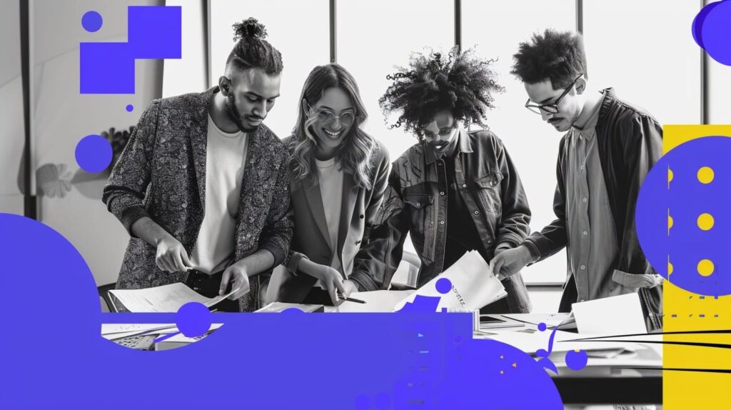 An empowered corporate team collaborating effectively, showing the positive outcome of using automated regulatory training software to ensure global consistency.