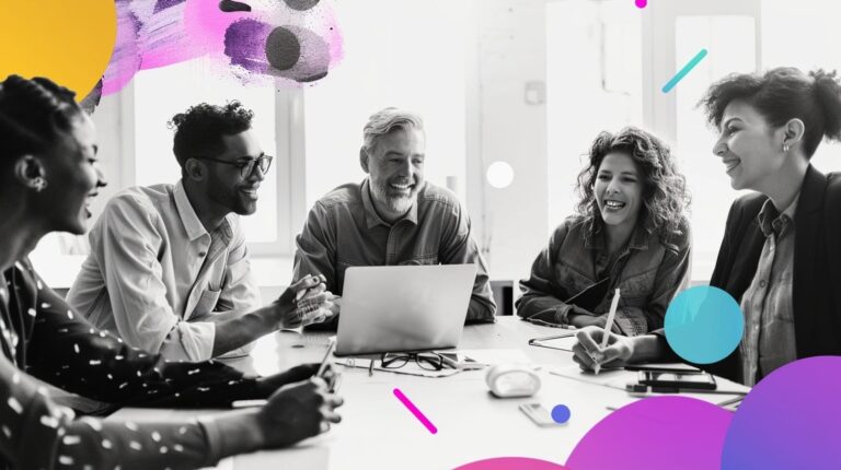 A collaborative subject matter expert workshop featuring technical experts and sales enablement leaders discussing a technical sales training program around a conference table.