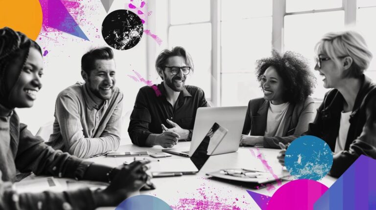 A collaborative subject matter expert workshop featuring technical experts and sales enablement leaders discussing a technical sales training program around a conference table.